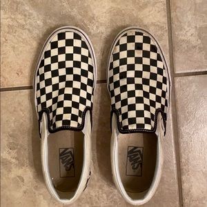 COPY - black checkered vans